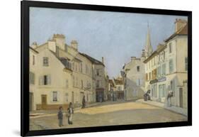 Rue de la Chaussée à Argenteuil, dit Place à Argenteuil-Alfred Sisley-Framed Giclee Print