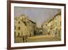 Rue De La Chaussee at Argenteuil, 1872-Alfred Sisley-Framed Art Print