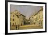 Rue De La Chaussee at Argenteuil, 1872-Alfred Sisley-Framed Art Print