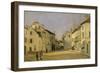 Rue De La Chaussee at Argenteuil, 1872-Alfred Sisley-Framed Premium Giclee Print