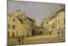 Rue De La Chaussee at Argenteuil, 1872-Alfred Sisley-Mounted Premium Giclee Print