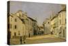 Rue De La Chaussee at Argenteuil, 1872-Alfred Sisley-Stretched Canvas