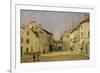 Rue De La Chaussee at Argenteuil, 1872-Alfred Sisley-Framed Premium Giclee Print