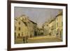 Rue De La Chaussee at Argenteuil, 1872-Alfred Sisley-Framed Premium Giclee Print