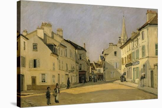 Rue De La Chaussee at Argenteuil, 1872-Alfred Sisley-Stretched Canvas