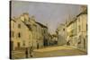 Rue De La Chaussee at Argenteuil, 1872-Alfred Sisley-Stretched Canvas