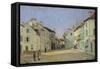 Rue de La Chaussee at Argenteuil, 1872-Alfred Sisley-Framed Stretched Canvas