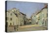 Rue de La Chaussee at Argenteuil, 1872-Alfred Sisley-Stretched Canvas