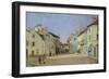 Rue de La Chaussee at Argenteuil, 1872-Alfred Sisley-Framed Giclee Print
