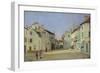 Rue de La Chaussee at Argenteuil, 1872-Alfred Sisley-Framed Giclee Print