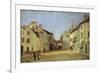 Rue de La Chaussee at Argenteuil-Alfred Sisley-Framed Giclee Print