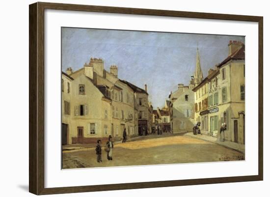 Rue de La Chaussee at Argenteuil-Alfred Sisley-Framed Giclee Print