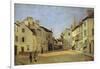 Rue de La Chaussee at Argenteuil-Alfred Sisley-Framed Giclee Print