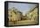 Rue de La Chaussee at Argenteuil-Alfred Sisley-Framed Stretched Canvas