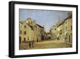 Rue de La Chaussee at Argenteuil-Alfred Sisley-Framed Giclee Print