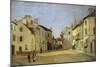 Rue de La Chaussee at Argenteuil-Alfred Sisley-Mounted Giclee Print