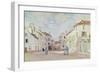 Rue De La Chaussee at Argenteuil-Claude Monet-Framed Giclee Print