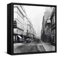 Rue De La Chaussee-D'Antin, Paris, 1858-78-Charles Marville-Framed Stretched Canvas