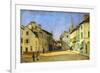 Rue De La Chaussee in Argenteuil, 1872-Alfred Sisley-Framed Giclee Print