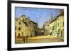 Rue De La Chaussee in Argenteuil, 1872-Alfred Sisley-Framed Giclee Print