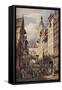 'Rue De La Grosse Horloge, Rouen', 1821-Henry Edridge-Framed Stretched Canvas