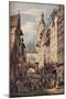 'Rue De La Grosse Horloge, Rouen', 1821-Henry Edridge-Mounted Giclee Print