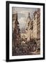 'Rue De La Grosse Horloge, Rouen', 1821-Henry Edridge-Framed Giclee Print