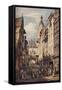 'Rue De La Grosse Horloge, Rouen', 1821-Henry Edridge-Framed Stretched Canvas