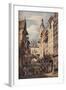 'Rue De La Grosse Horloge, Rouen', 1821-Henry Edridge-Framed Giclee Print