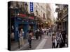 Rue De La Huchette, Quartier Latin, Paris, France, Europe-Pitamitz Sergio-Stretched Canvas