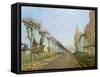 Rue de La Machine, Louveciennes, 1873-Alfred Sisley-Framed Stretched Canvas