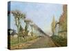 Rue de La Machine, Louveciennes, 1873-Alfred Sisley-Stretched Canvas