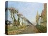 Rue de La Machine, Louveciennes, 1873-Alfred Sisley-Stretched Canvas