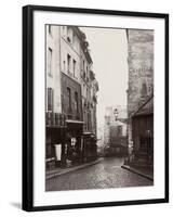 Rue De La Montagne-Sainte-Geneviève Near the Intersection of Rue Laplace, 1865-69-Charles Marville-Framed Photographic Print