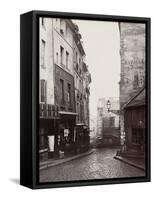 Rue De La Montagne-Sainte-Geneviève Near the Intersection of Rue Laplace, 1865-69-Charles Marville-Framed Stretched Canvas