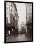 Rue De La Montagne-Sainte-Geneviève Near the Intersection of Rue Laplace, 1865-69-Charles Marville-Framed Photographic Print