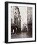 Rue De La Montagne-Sainte-Geneviève Near the Intersection of Rue Laplace, 1865-69-Charles Marville-Framed Photographic Print