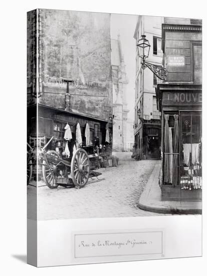 Rue de La Montagne Sainte-Genevieve, Paris, 1858-78-Charles Marville-Stretched Canvas