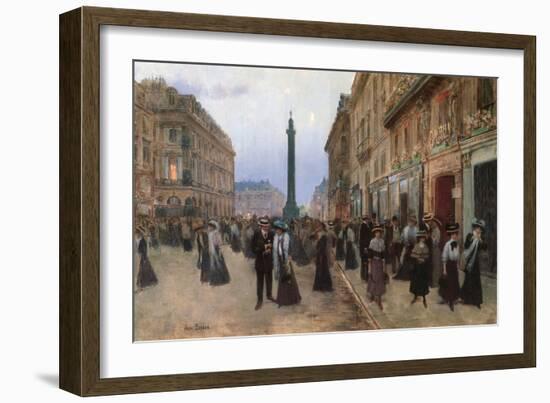 Rue De La Paix, Paris, 1907-Jean Beraud-Framed Giclee Print