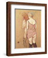 Rue de Moulins: The Medical Inspection-Henri de Toulouse-Lautrec-Framed Giclee Print