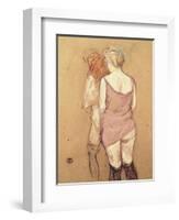 Rue de Moulins: The Medical Inspection-Henri de Toulouse-Lautrec-Framed Giclee Print