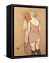 Rue de Moulins: The Medical Inspection-Henri de Toulouse-Lautrec-Framed Stretched Canvas