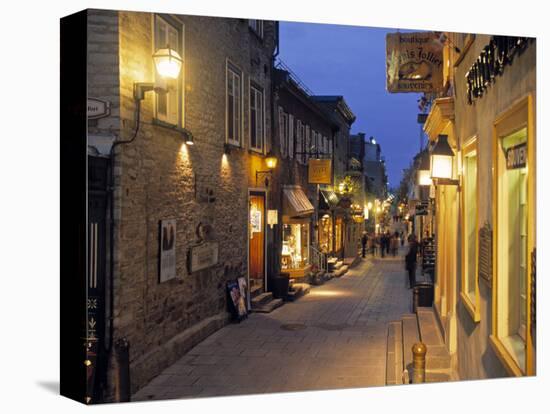 Rue de Petit, Champlain, Quebec City, Quebec, Canada-Demetrio Carrasco-Stretched Canvas