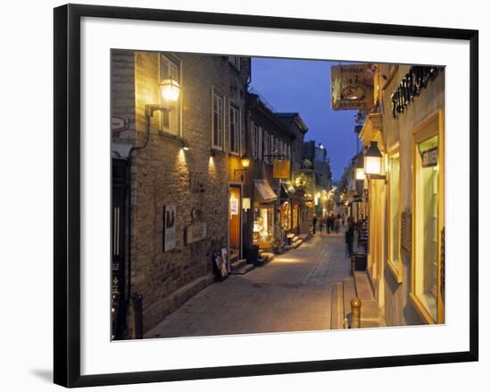 Rue de Petit, Champlain, Quebec City, Quebec, Canada-Demetrio Carrasco-Framed Photographic Print