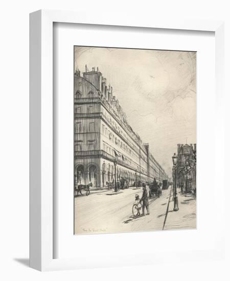 Rue De Rivoli, 1915-Frank Milton Armington-Framed Giclee Print