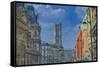Rue de Rivoli - Le Marais-Cora Niele-Framed Stretched Canvas