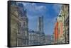 Rue de Rivoli - Le Marais-Cora Niele-Framed Stretched Canvas