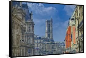 Rue de Rivoli - Le Marais-Cora Niele-Framed Stretched Canvas