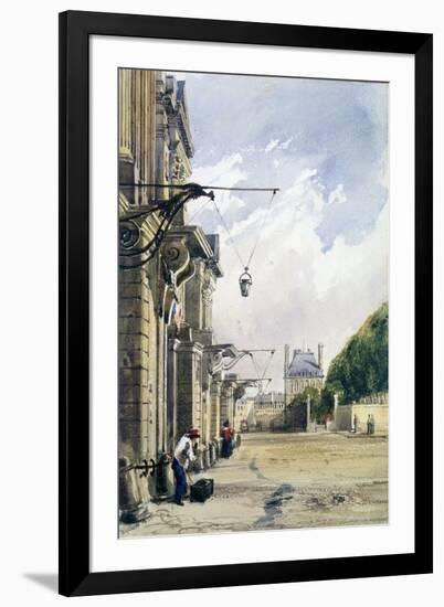 Rue De Rivoli, Near the Tuileries, Paris, 1831-William Callow-Framed Giclee Print