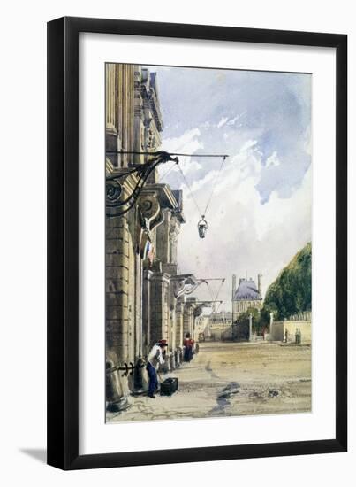 Rue De Rivoli, Near the Tuileries, Paris, 1831-William Callow-Framed Giclee Print